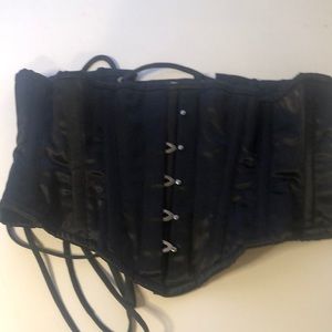 Orchard Corset  Cotton Hourglass Curve Waspie Underbust Corset - SZ 26